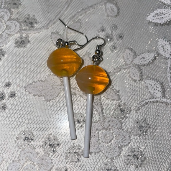 Mandarin Orange 🍬 Candy Drop earrings - Picture 1 of 3